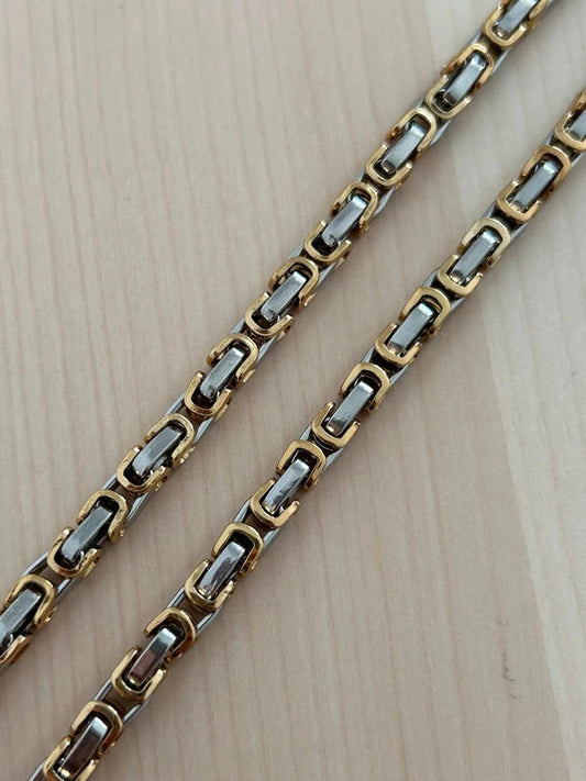 Collier en acier inoxydable, collier chaîne viking, bijou homme, cadeau pour lui