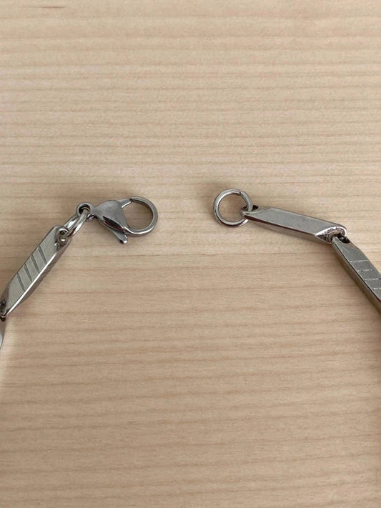 Bracelet homme en acier inoxydable, bracelet gourmette unisexe, accessoire homme