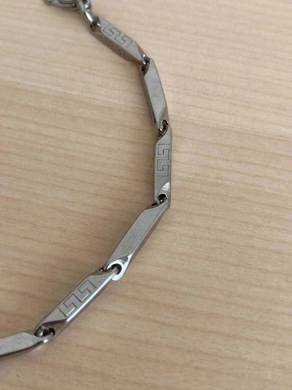Bracelet homme en acier inoxydable, bracelet gourmette unisexe, accessoire homme
