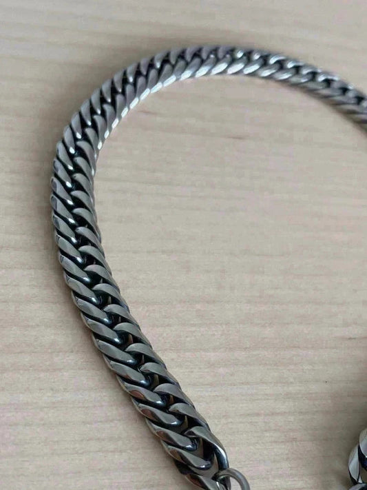 Bracelet homme en acier inoxydable, bracelet chaîne cubaine, bijou homme, cadeau pour lui