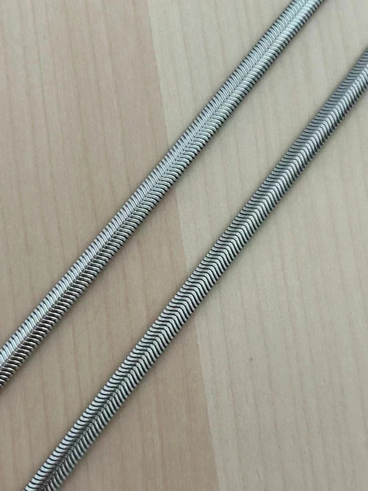 Collier en acier inoxydable, collier chaîne italienne, bijou homme, cadeau pour lui