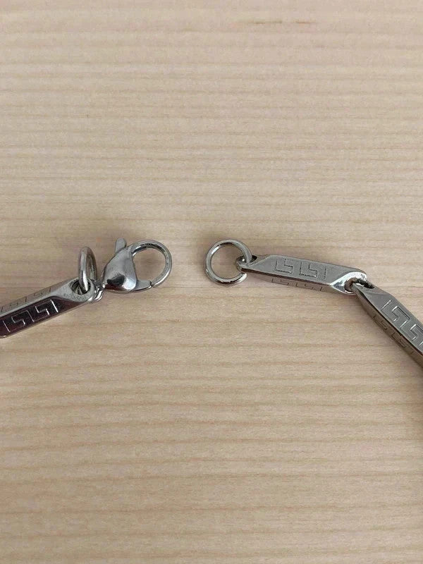Bracelet homme en acier inoxydable, bracelet gourmette unisexe, accessoire homme