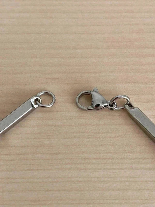 Bracelet homme en acier inoxydable, bracelet gourmette unisexe, bracelet maillon fin