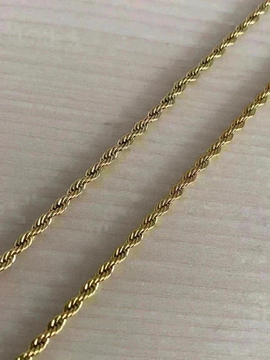 Collier homme en acier inoxydable, collier chaîne torsadée, bijou homme, cadeau pour lui