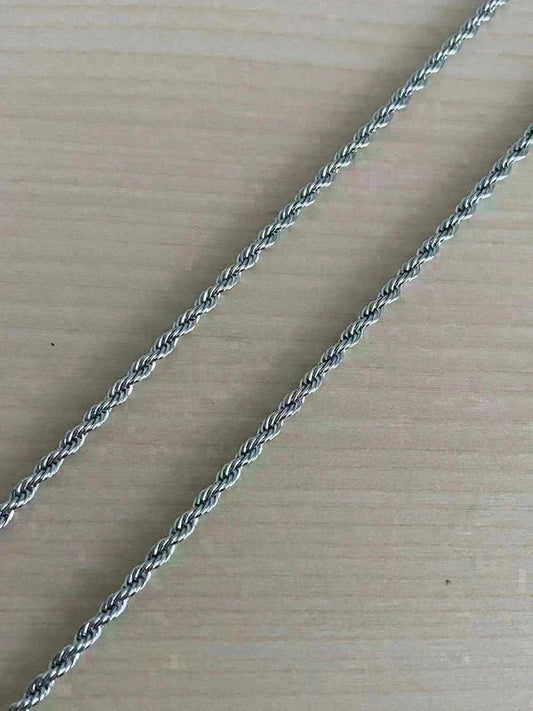Collier homme en acier inoxydable, collier chaîne torsadée, bijou homme, cadeau pour lui