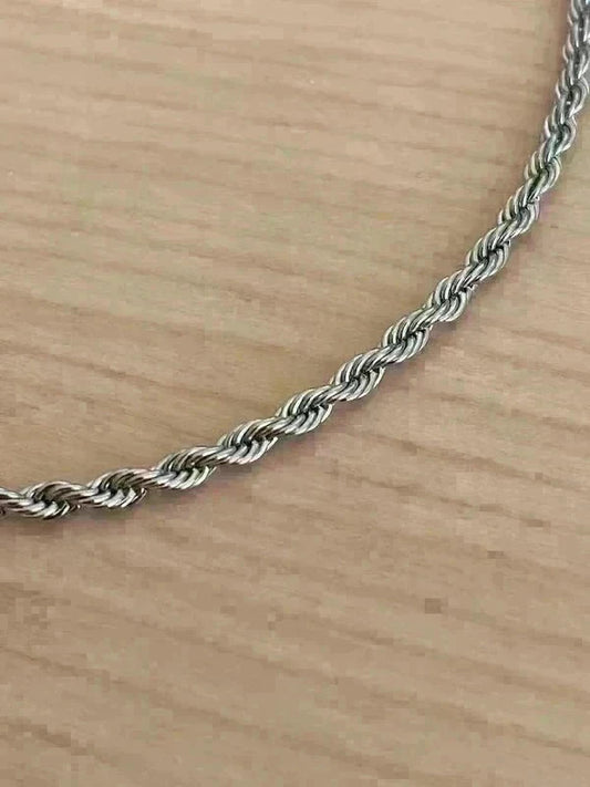 Bracelet torsadé en acier inoxydable, bracelet chaîne torsadée, bijou homme, cadeau pour lui