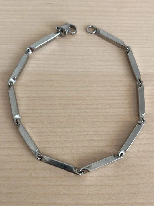 Bracelet homme en acier inoxydable, bracelet gourmette unisexe, accessoire homme