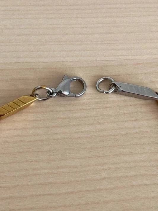 Bracelet homme en acier inoxydable, bracelet gourmette unisexe, accessoire homme