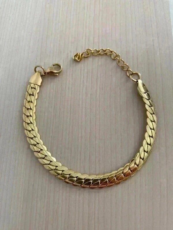 Bracelet en acier inoxydable, bracelet chaîne serpent, bijou homme, cadeau unisexe