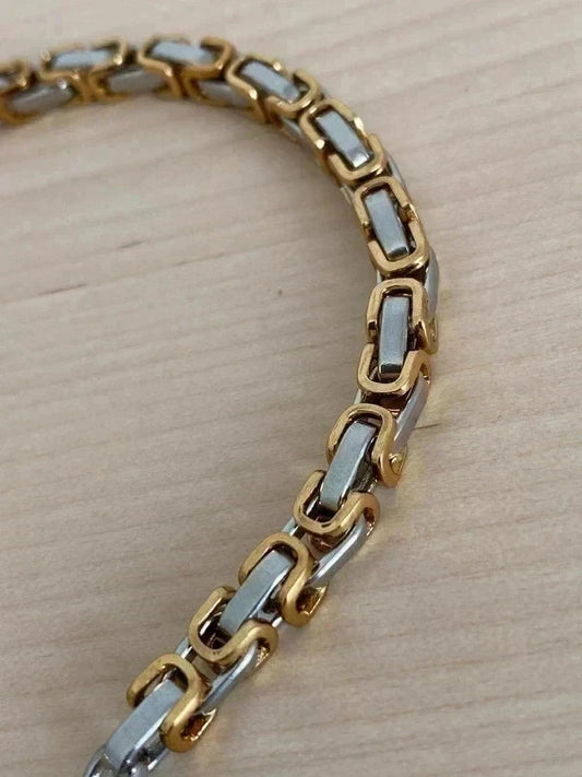 Bracelet en acier inoxydable, bracelet chaîne viking, bijou homme, cadeau pour lui