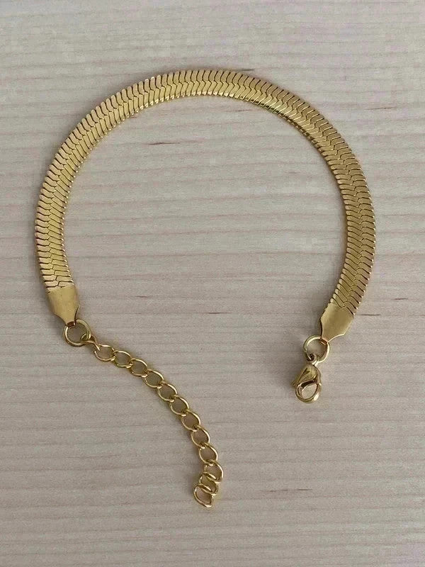 Bracelet en acier inoxydable, bracelet chaîne italienne, bijou homme, cadeau unisexe