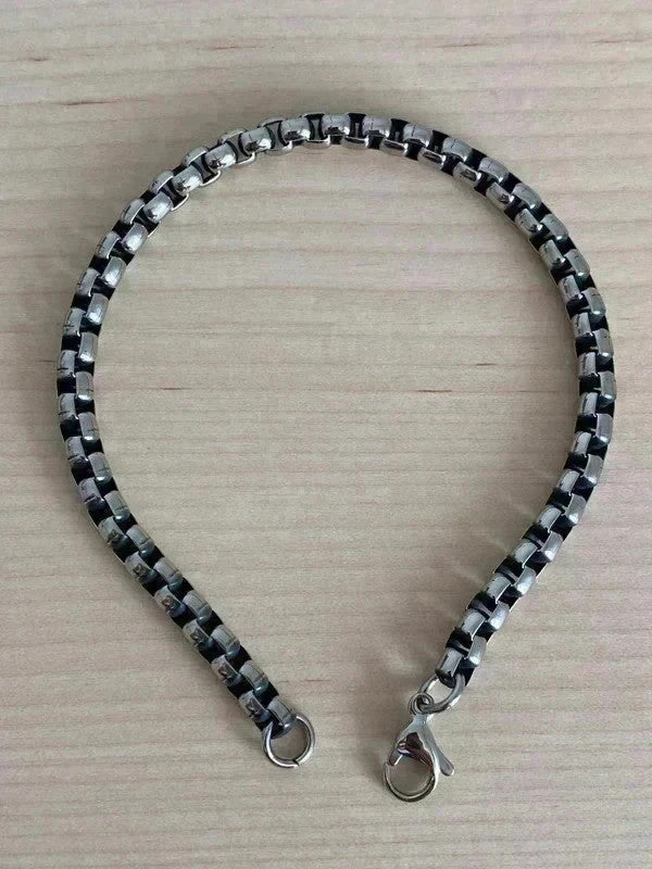 Bracelet homme en acier inoxydable, bracelet chaîne sétaire, bijou homme, cadeau pour lui