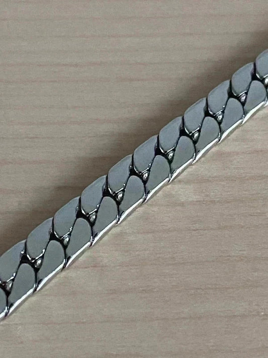 Collier homme en acier inoxydable, collier chaîne rivière, bijou homme, cadeau pour lui