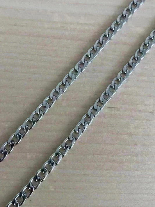 Collier homme en acier inoxydable, collier chaîne vigne, bijou homme, cadeau pour lui