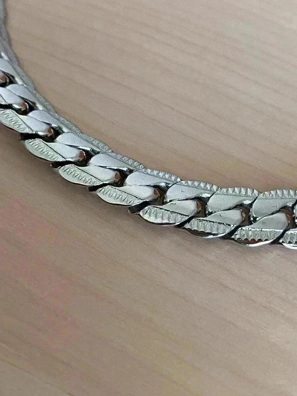 Bracelet homme en acier inoxydable, bracelet chaîne serpent, cadeau pour lui