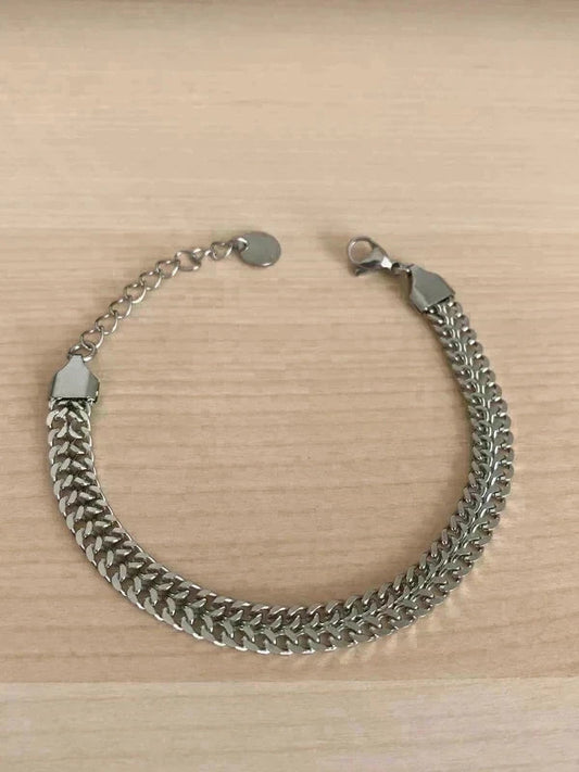 Bracelet en acier inoxydable, bracelet chaîne os de dragon, cadeau pour lui