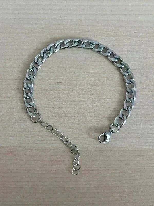 Bracelet homme en acier inoxydable, bracelet chaîne vigne, bijou homme, cadeau pour lui