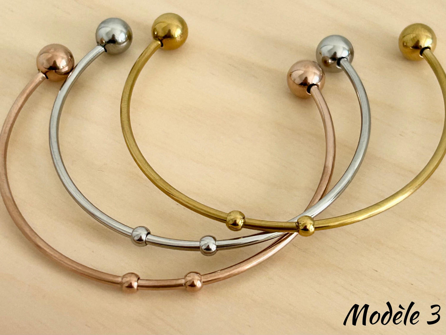 Bracelet jonc maîtresse personnalisé, cadeau merci maîtresse, cadeau enseignant, cadeau nounou, ATSEM, cadeau fin d'année, cadeau école