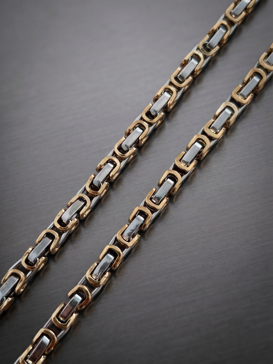 Collier en acier inoxydable, collier chaîne viking, bijou homme, cadeau pour lui