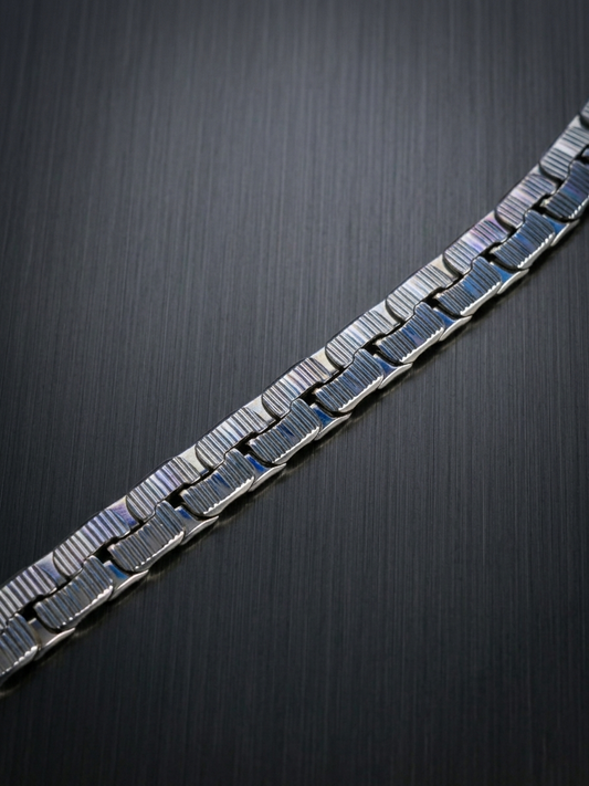 Collier homme en acier inoxydable, collier chaîne escalier, bijou homme, cadeau pour lui