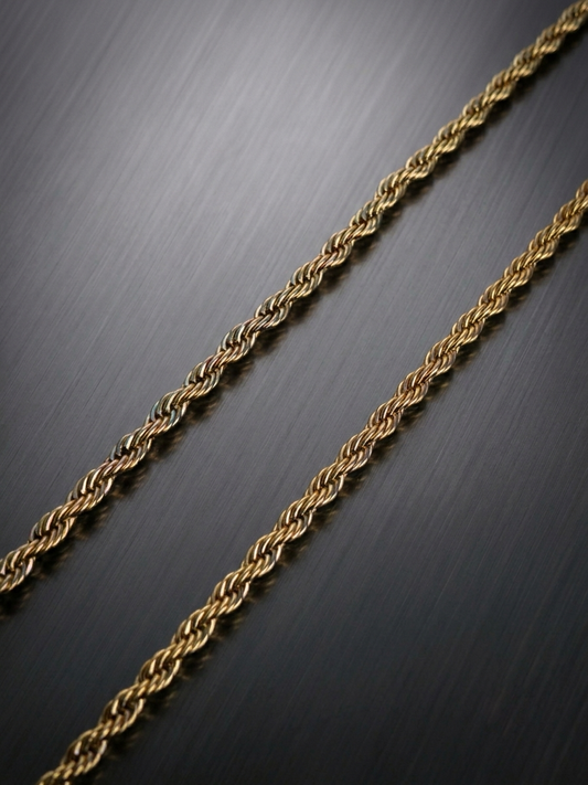 Collier homme en acier inoxydable, collier chaîne torsadée, bijou homme, cadeau pour lui