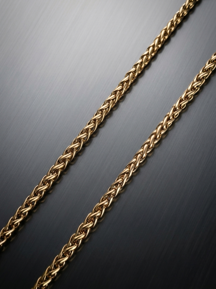 Collier en acier inoxydable pour homme, collier byzantine doré 3mm, cadeau pour lui