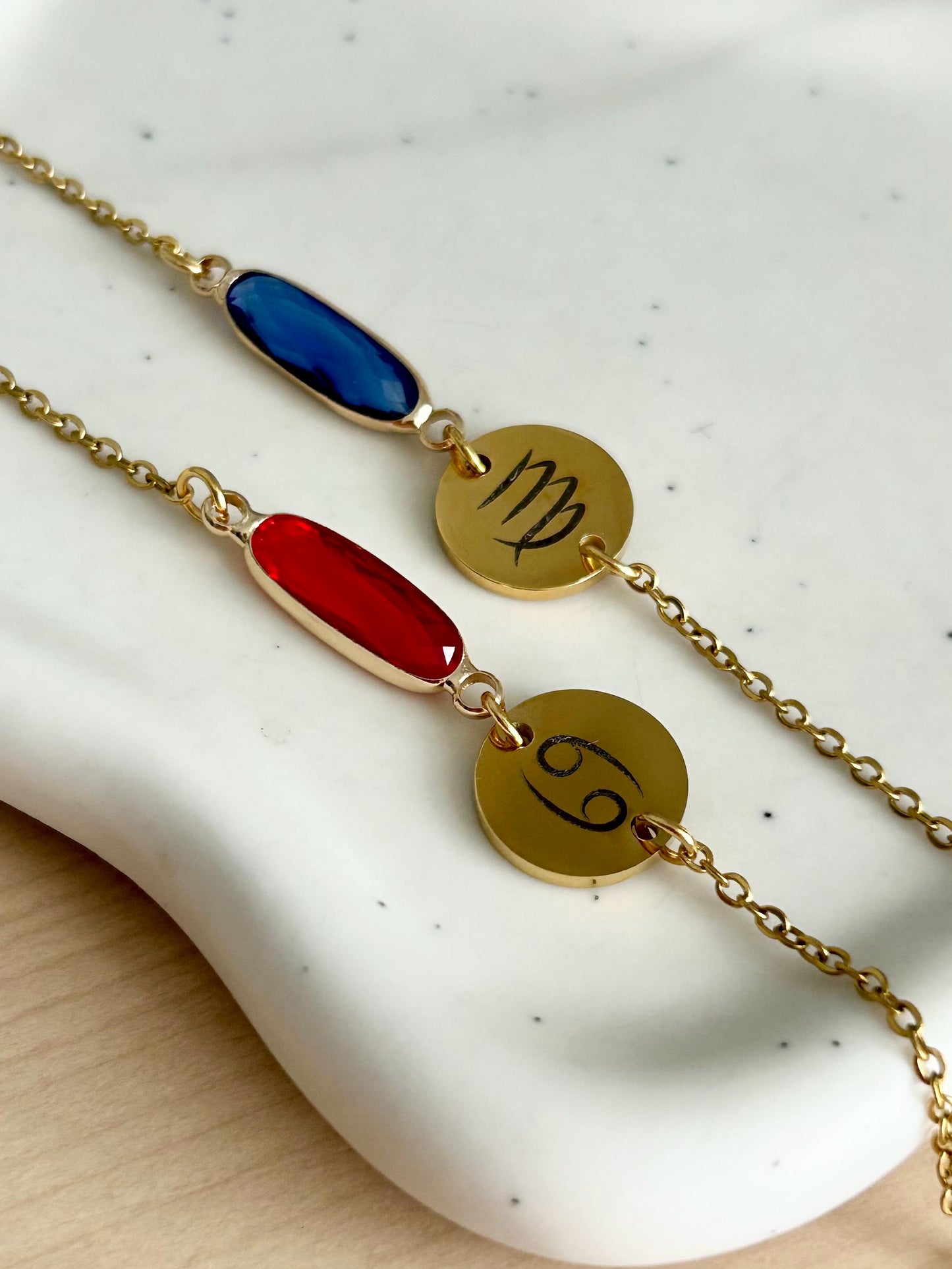 Bracelet zodiaque avec pierre de naissance, bracelet horoscope personnalisé, bracelet zodiaque personnalisé, bracelet pierre de naissance