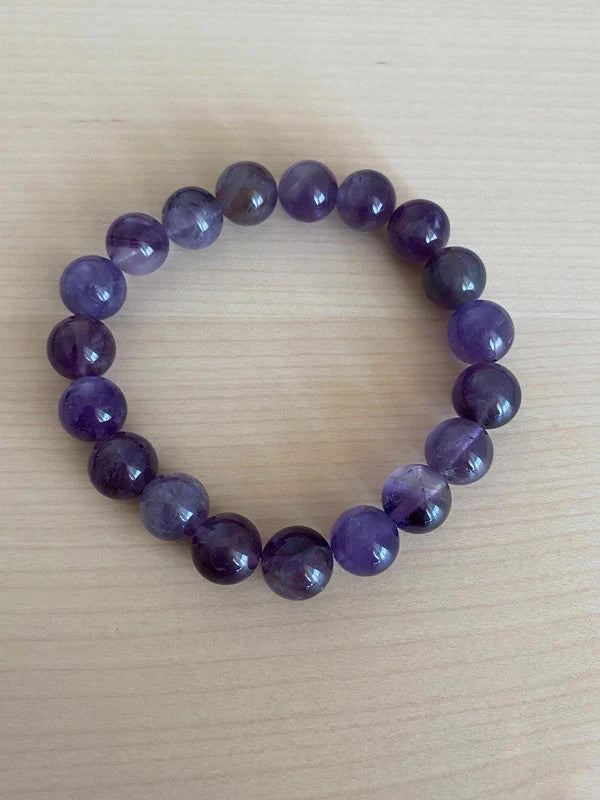 Bracelet en pierre naturelle, bracelet améthyste, cadeau unisexe