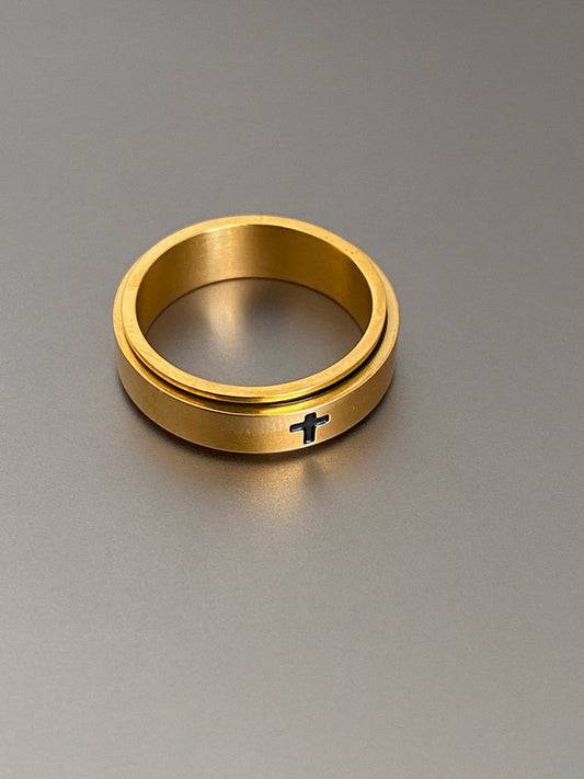 Bague Croix, Bijou Chrétien Élégant pour Femme, Cadeau Religieux