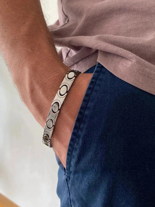 Bracelet de poignet en acier inoxydable de haute qualité, bracelet homme à maillons, cadeau pour lui