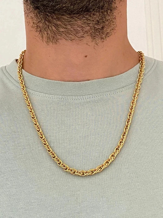 Collier homme en acier inoxydable, collier chaîne japonaise, cadeau bijou unisexe
