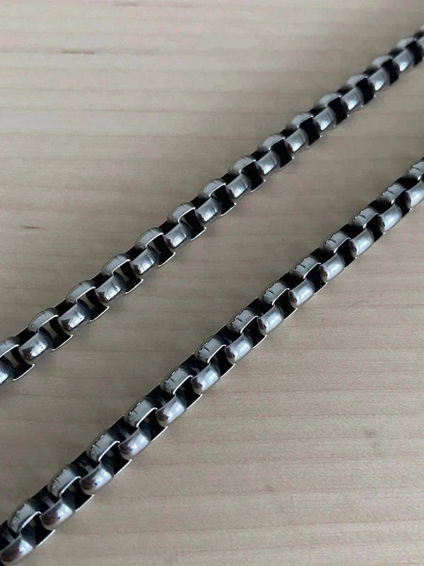 Collier homme en acier inoxydable, collier chaîne sétaire, bijou homme, cadeau pour lui