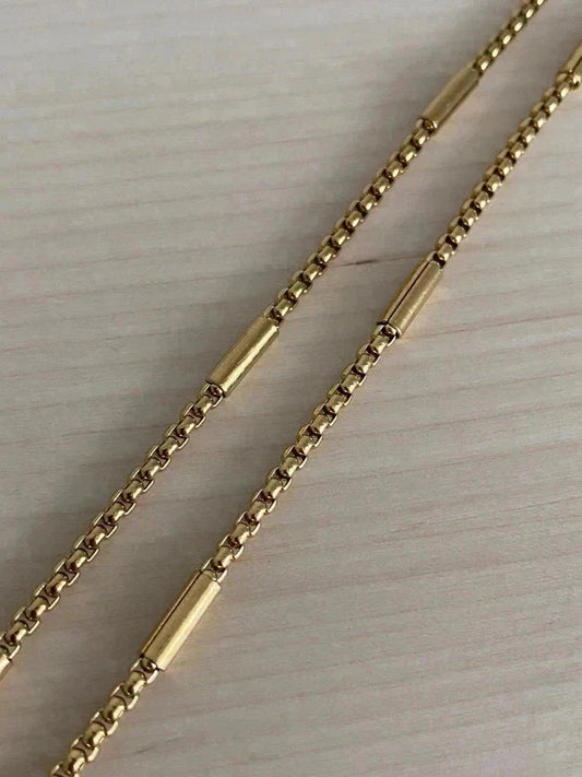 Collier homme en acier inoxydable, collier chaîne sétaire avec maillons, cadeau pour lui