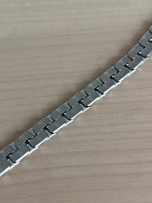 Collier homme en acier inoxydable, collier chaîne escalier, bijou homme, cadeau pour lui