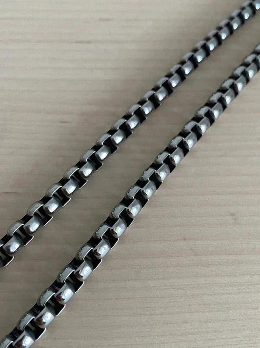 Collier homme en acier inoxydable, collier chaîne sétaire, bijou homme, cadeau pour lui