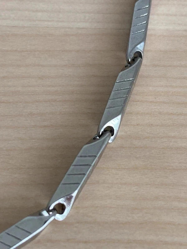 Bracelet homme en acier inoxydable, bracelet gourmette unisexe, accessoire homme