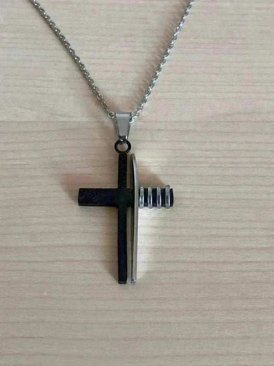 Collier croix fine, pendentif croix, collier pendentif religieux, collier chrétien