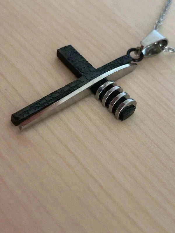 Collier croix fine, pendentif croix, collier pendentif religieux, collier chrétien