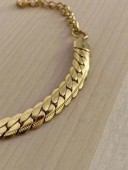 Bracelet en acier inoxydable, bracelet chaîne serpent, bijou homme, cadeau unisexe