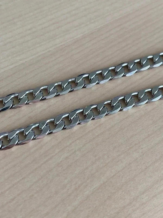 Collier homme en acier inoxydable, collier chaîne cubaine, bijou homme, cadeau pour lui