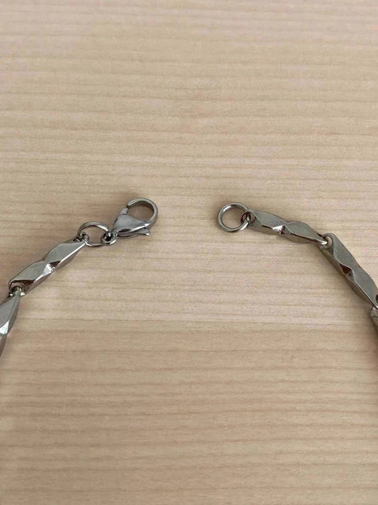 Bracelet homme en acier inoxydable, bracelet gourmette unisexe, accessoire homme