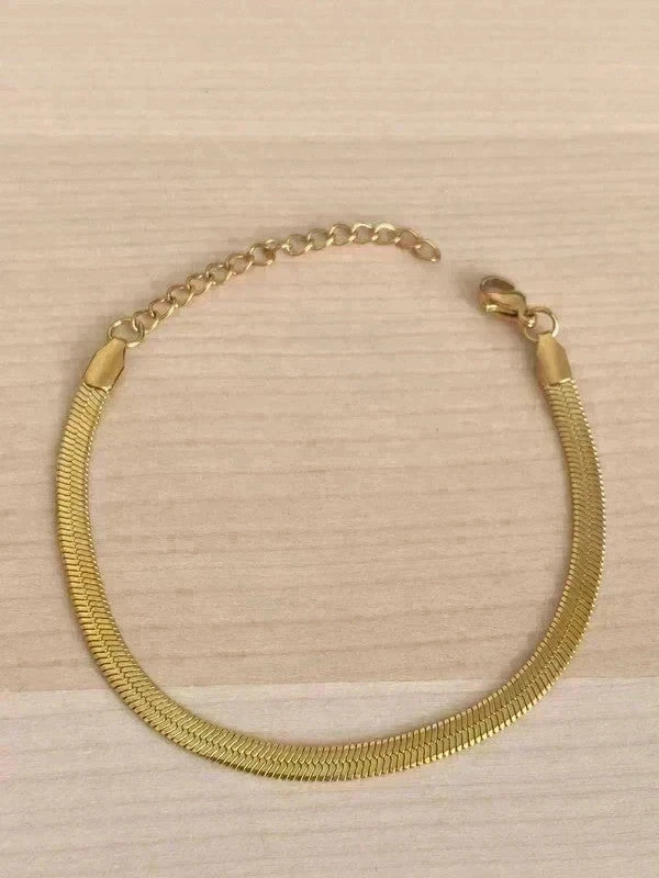 Bracelet en acier inoxydable, bracelet chaîne italienne, cadeau pour lui