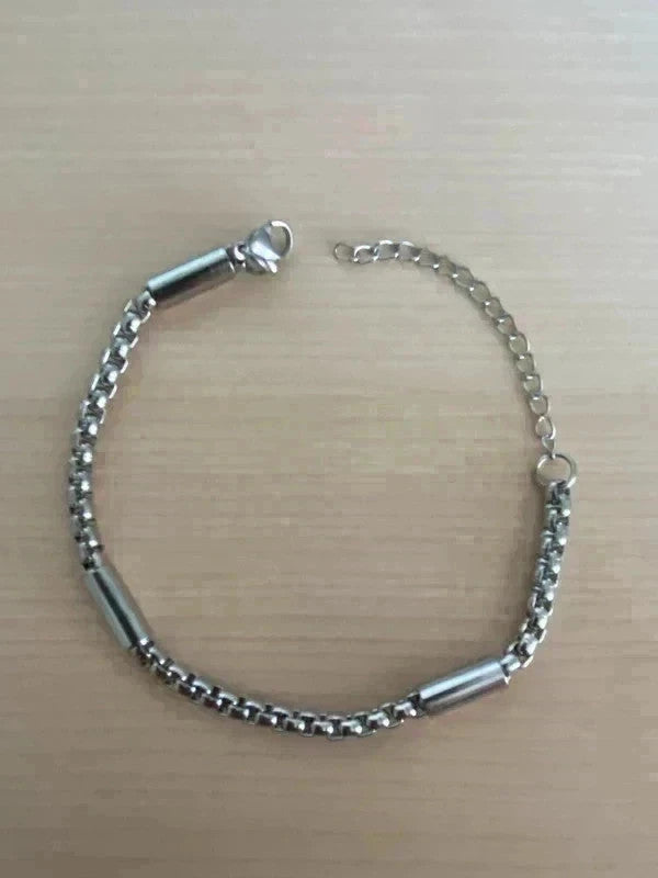 Bracelet homme acier inoxydable, bracelet chaîne sétaire, cadeau pour lui