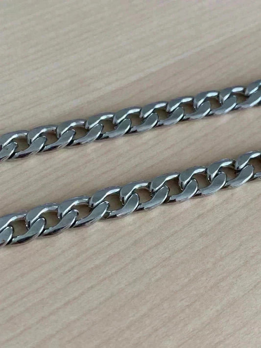 Collier homme en acier inoxydable, collier chaîne cubaine, bijou homme, cadeau pour lui