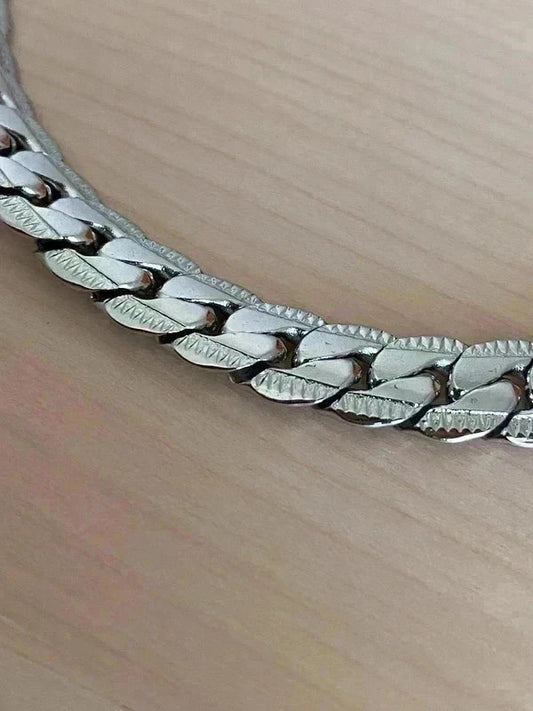 Bracelet homme en acier inoxydable, bracelet chaîne serpent, cadeau pour lui