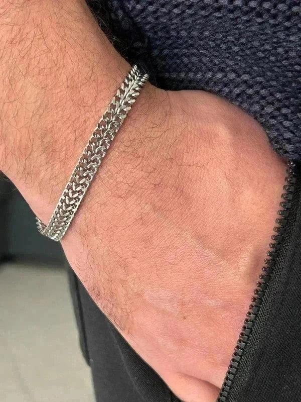 Bracelet en acier inoxydable, bracelet chaîne os de dragon, cadeau pour lui