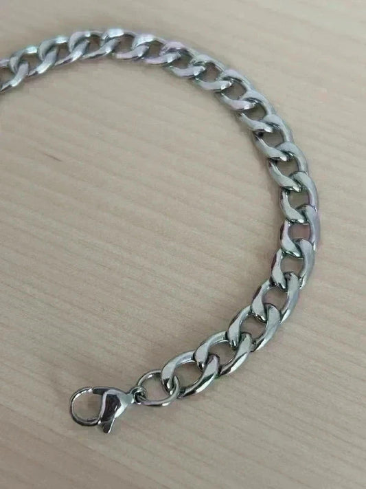 Bracelet homme en acier inoxydable, bracelet chaîne vigne, bijou homme, cadeau pour lui