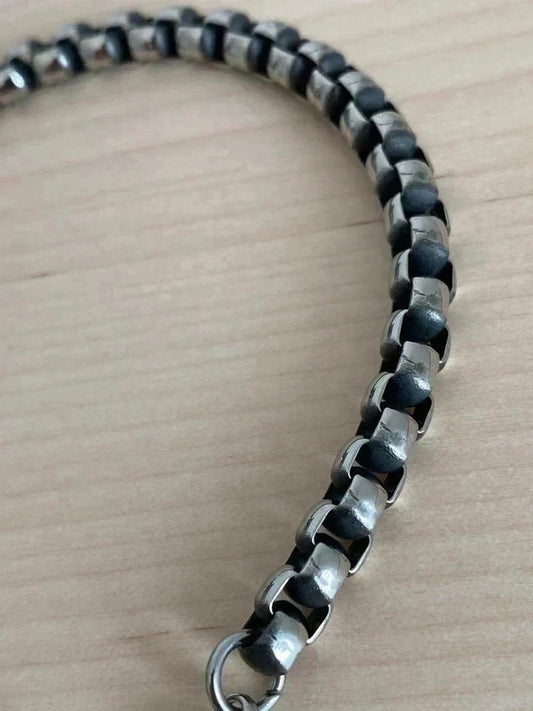 Bracelet homme en acier inoxydable, bracelet chaîne sétaire, bijou homme, cadeau pour lui