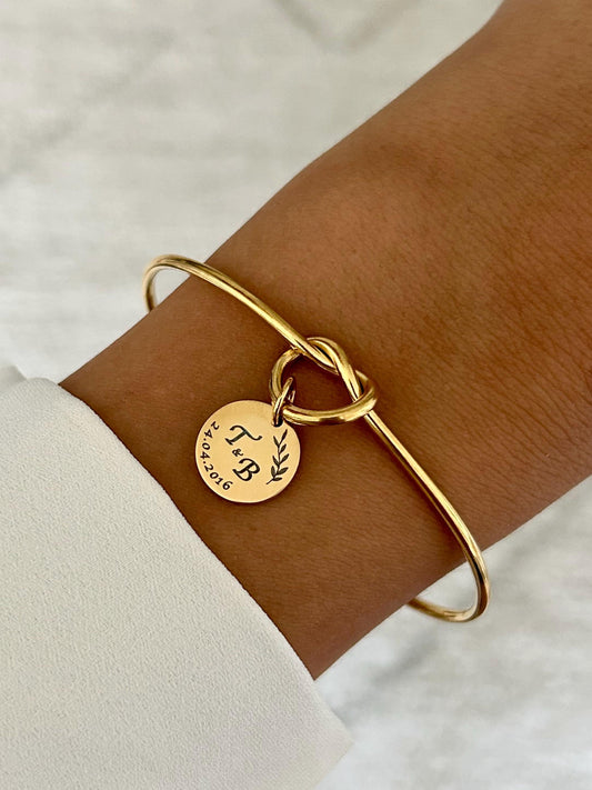Bracelet jonc personnalisé en acier inoxydable, bracelet mariage, bracelet couple personnalisé, cadeau anniversaire, cadeau fête des mères