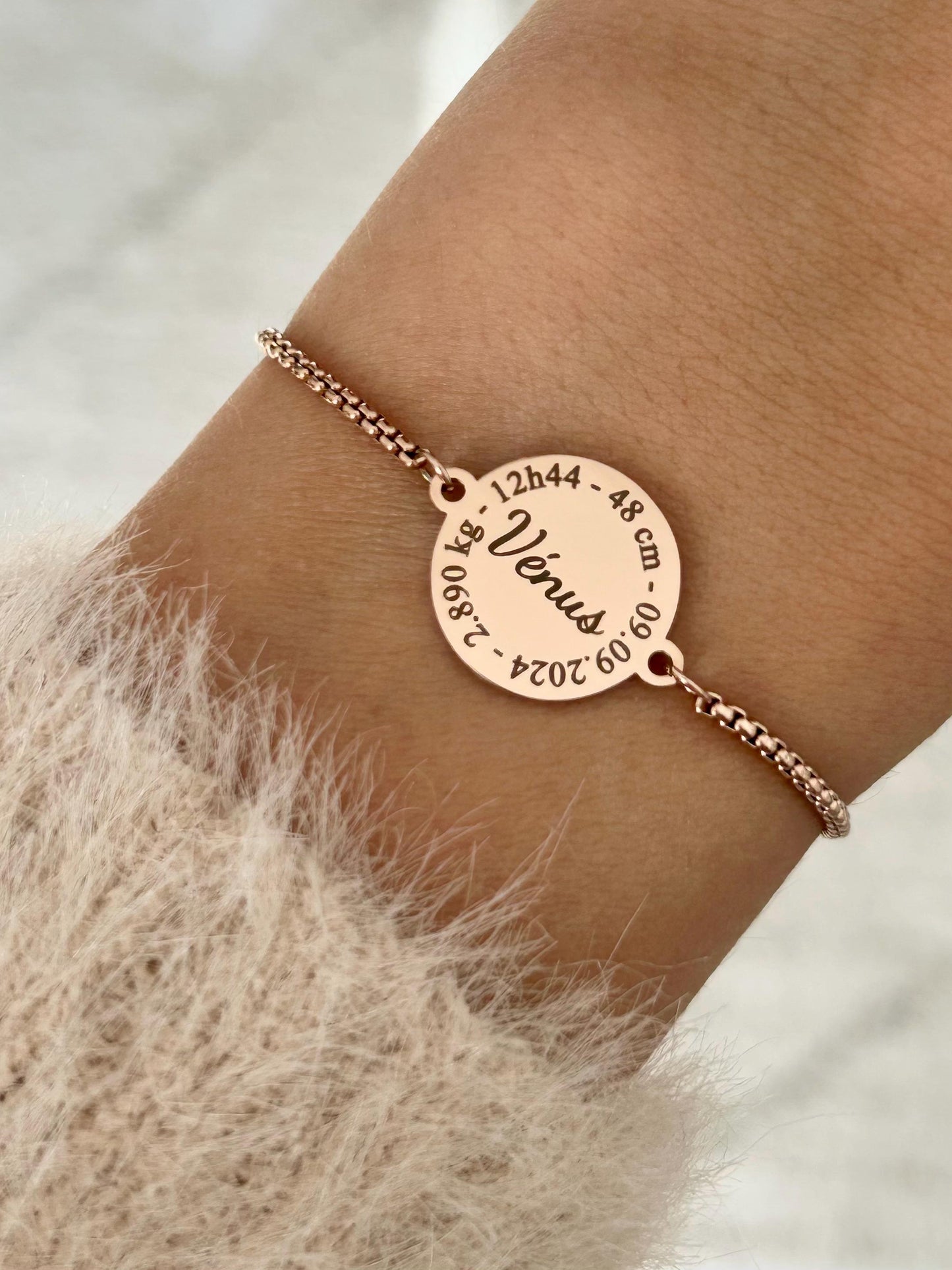 Bracelet personnalisable en acier inoxydable, bracelet bébé prénom, bijoux naissance, bracelet bébé personnalisé, cadeau fête des mères